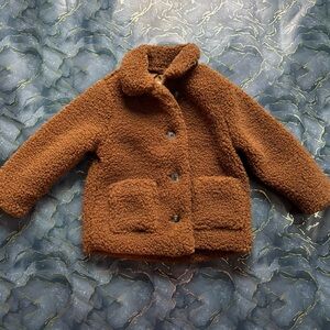 Old Navy Teddy Bear Faux Sherpa Toddler Coat : 12-18 m